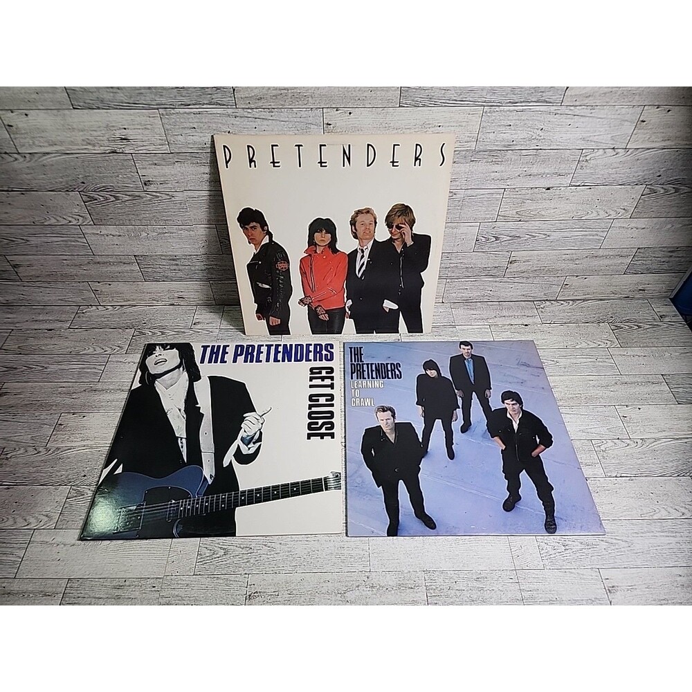 The Pretenders 3 Record Vinyl Lot Vintage Albums Get Close Learning To Crawl 80s